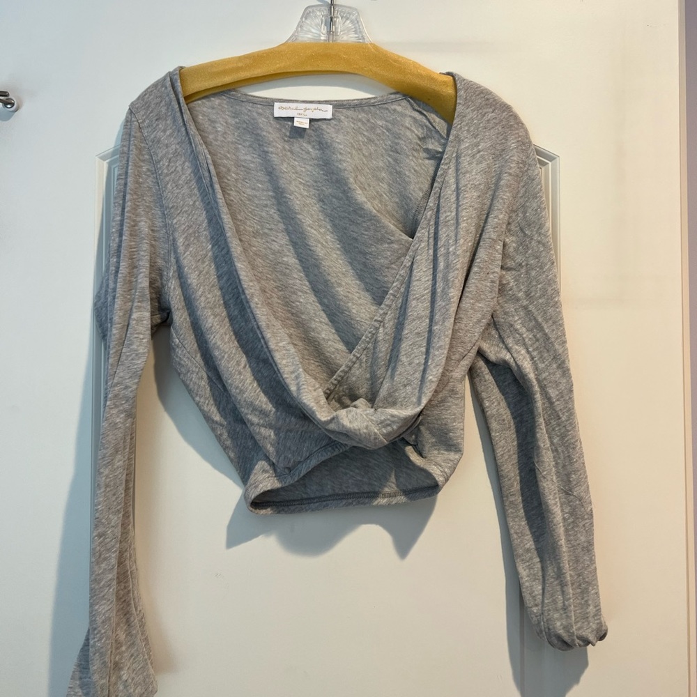 Grey long sleeve top